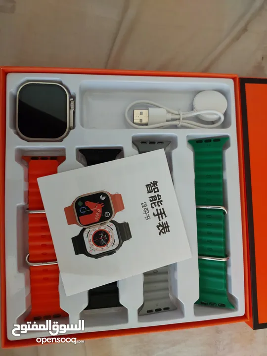 ساعه تتش كل التطبيقات جميله  جدا وتنشبك على الهاتف بلوتوثdt2  4in1 strap ultra watch ساعه ذكيه