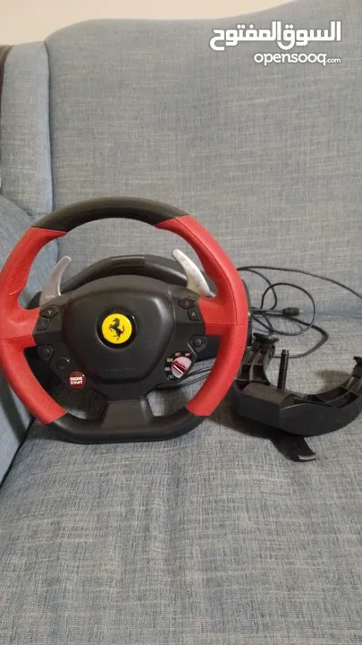 ThrustMaster 458 Spider Steering wheel with pedals (can exchange with PS4 compatible steering wheel)