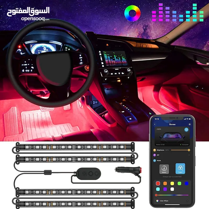 اضاءة RGB للسيارات Govee Interior Lights