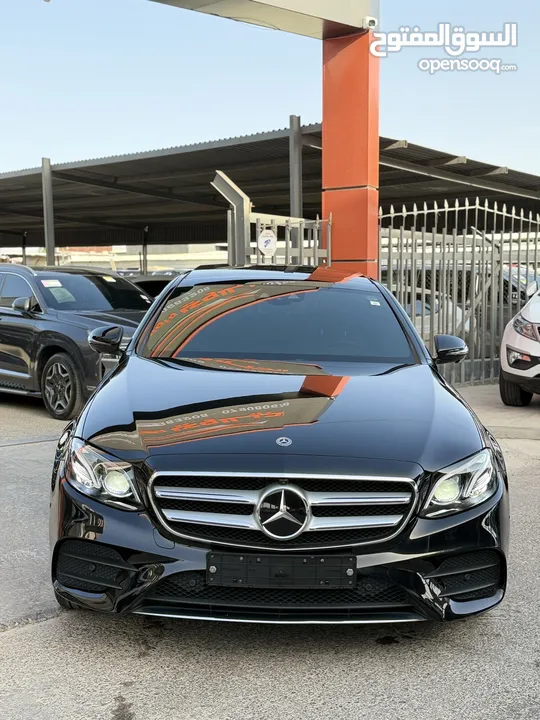مرسيدس E350 2020 AMG فحص كامل ممشى قليل فل اضافات اعلى صنف لون اسود غرفة كاميل
