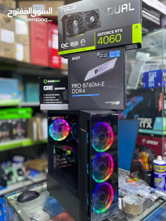 التجميعه الدمار  PC GAMING I5 12400F RTX 4060 8GB بأقل الأسعار والتوصيل مجاني