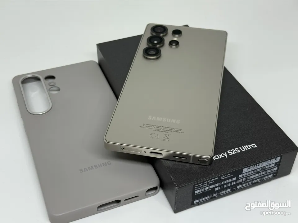 Samsung Galaxy S25 Ultra استخدام أيام مع كفر الشركة بحالة الشركة
