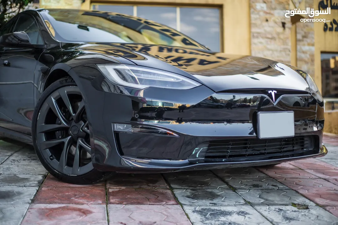 Tesla Model S-PLAID 1020hp مديل 2021 بحاله الوكاله من الداخل والخارج