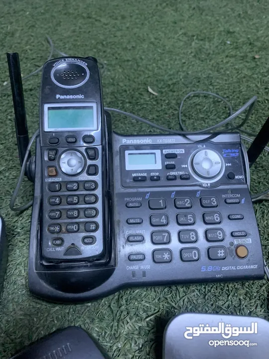 هواتف Panasonic ارضي وارد امريكا بحالة جيدة جدا