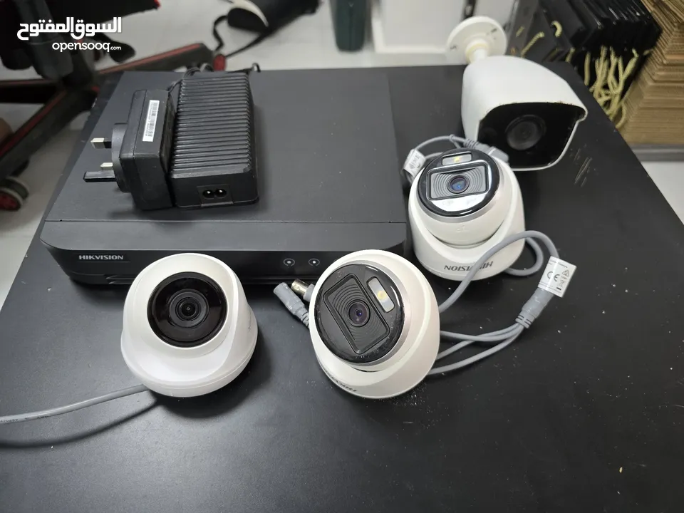 كاميرات CCTV مع DVR والأسلاك