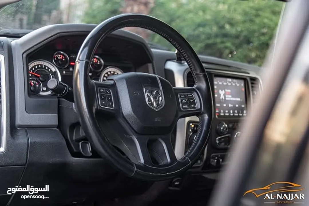 Dodge Ram Big horn 2019 gasoline   البكب بحالة الوكالة و قطع مسافة 51,000 ميل فقط