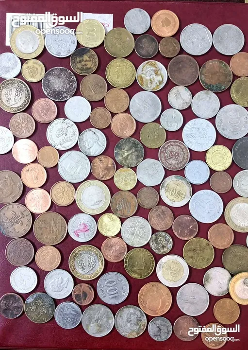عملات معدنيه وو رقيه للبيع  حالات أنسر و مستعمل  عدد 15 ورق  عدد 100 معدن  والله يبارك لصاحب النصيب