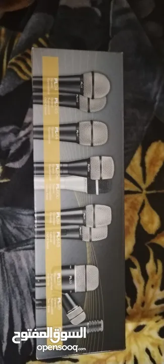ميكروفونات Electro-Voice PL44 احترافية – عدد 4 حبات – جديدة لم تستخدم نهائي