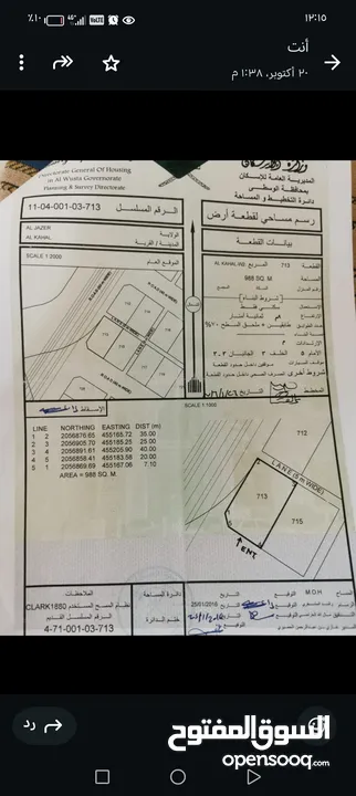 ارض سكنية بولاية الجازر منطقه كحل