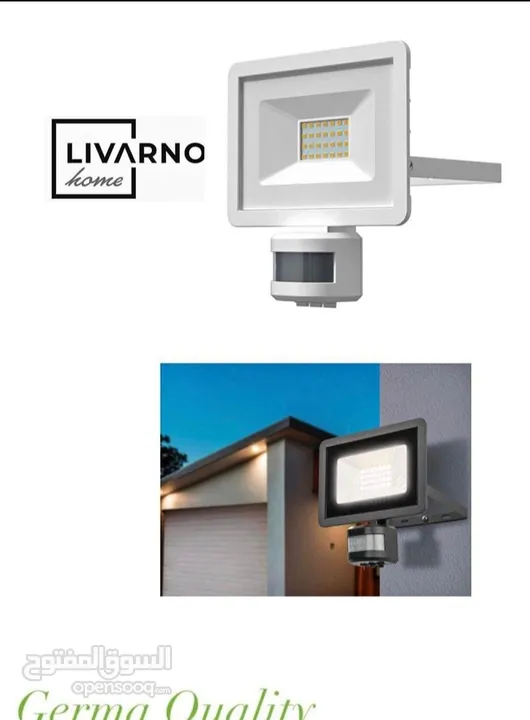 ليفارنو هوم خارجي موفر للطاقة LED مزود بمستشعر للحركة طويل العمر 50000 ساعة عمل وحدة LED اقتصادية