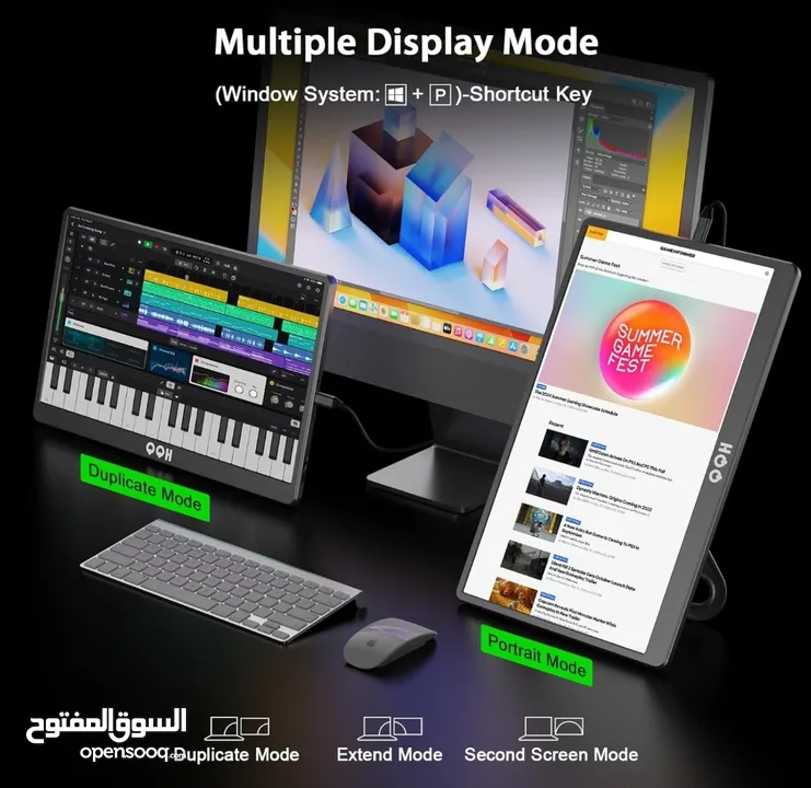 QQH portable USB-C monitor