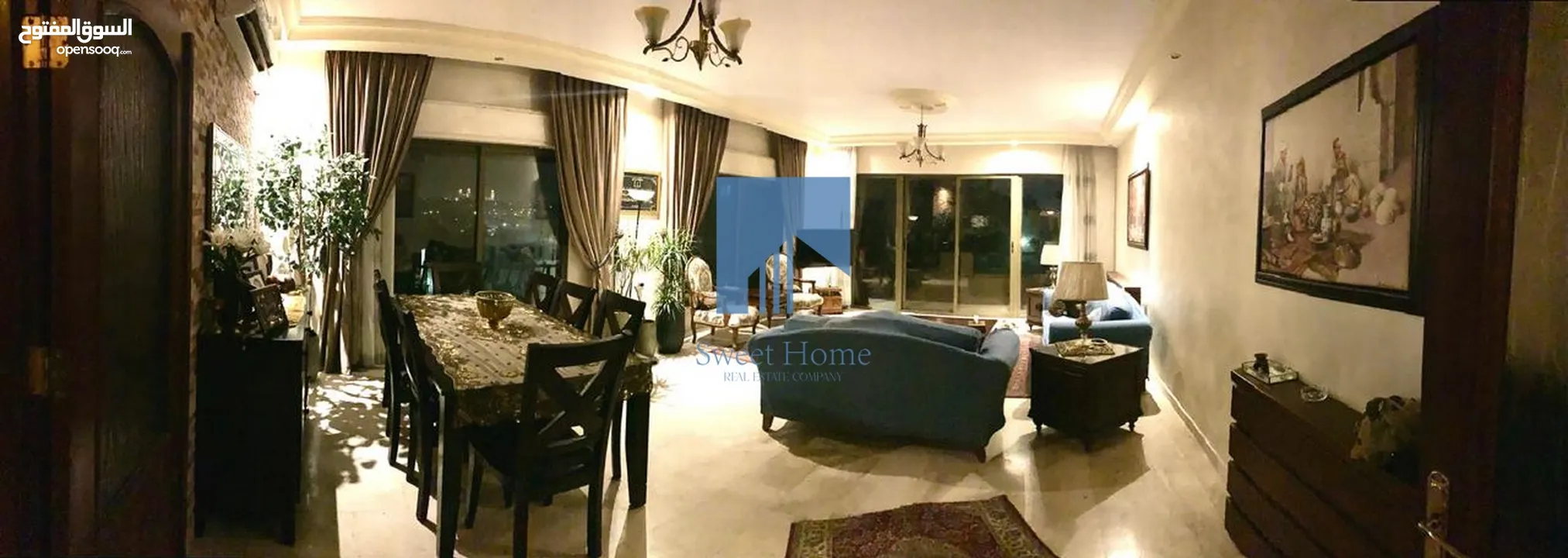 شقة فاخرة للبيع في أجمل مواقع خلدا - العوجانية  - قرب الهمشري طابق ثاني 250م تشطيب سوبر ديلوكس