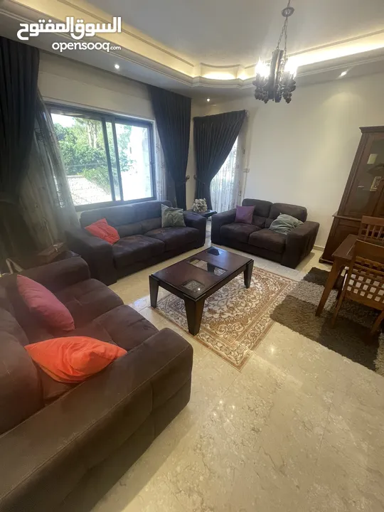 شقة مفروشة مساحة 180 متر في - عبدون - ثلاث غرف نوم و بلكونة (6739)
