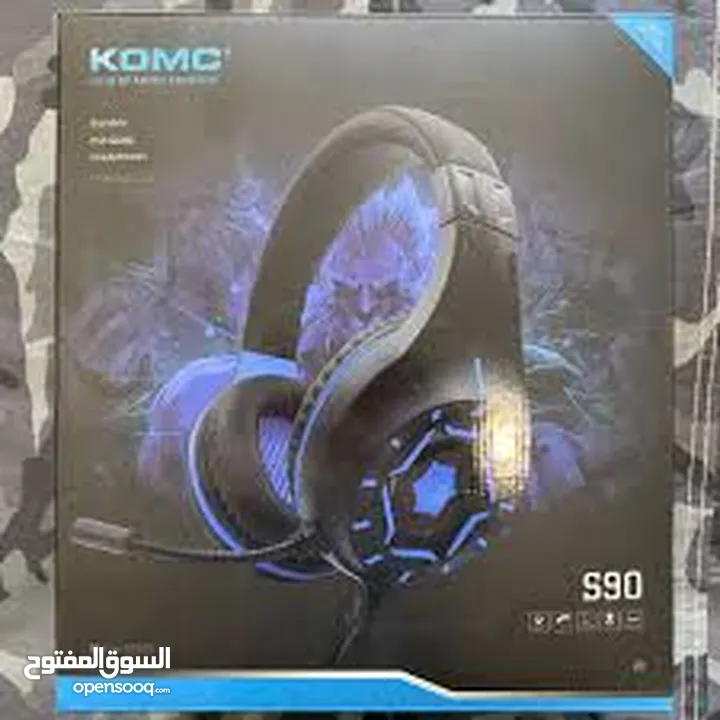 سماعة KOMC S90 GAMING HEADSET هيد سيت  راسية جيمنج من كومك 