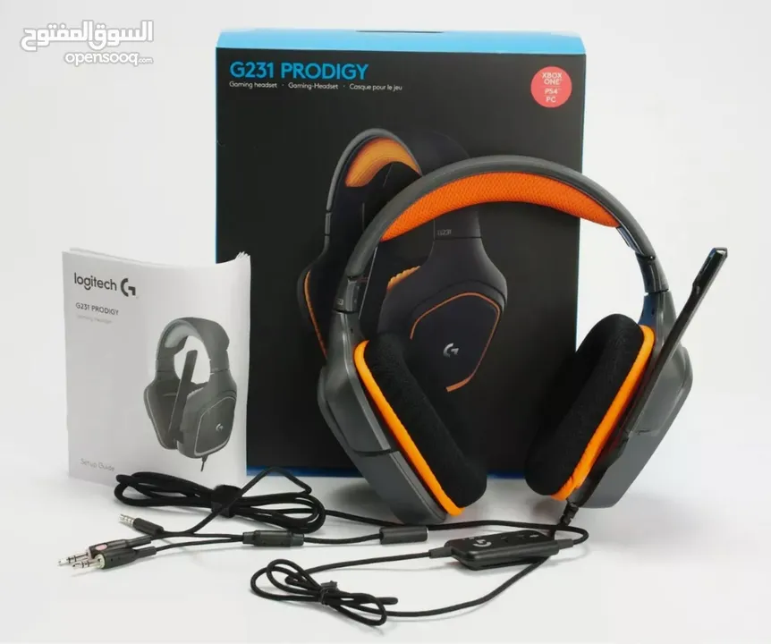 Logitech G231 Prodigy Wired Stereo Gaming Headset (Orange/Black)