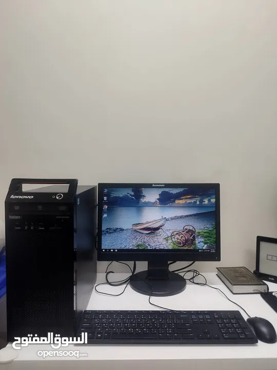 للبيع كمبيوتر كامل  مستخدم بحالة ممتازه