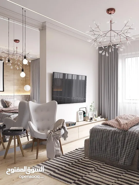 تصميم داخلي 3D وإشراف وتنفيذ