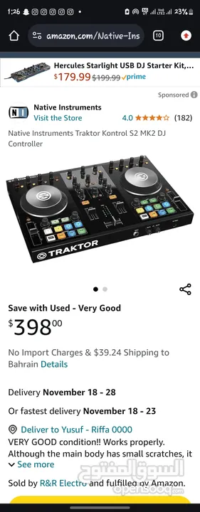 Native Instruments Traktor S2 MK2 DJ Controller  with laptop&software