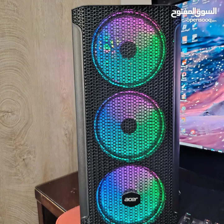 كمبيوتر بكرت شاشة 3060ti Asus ROG strix