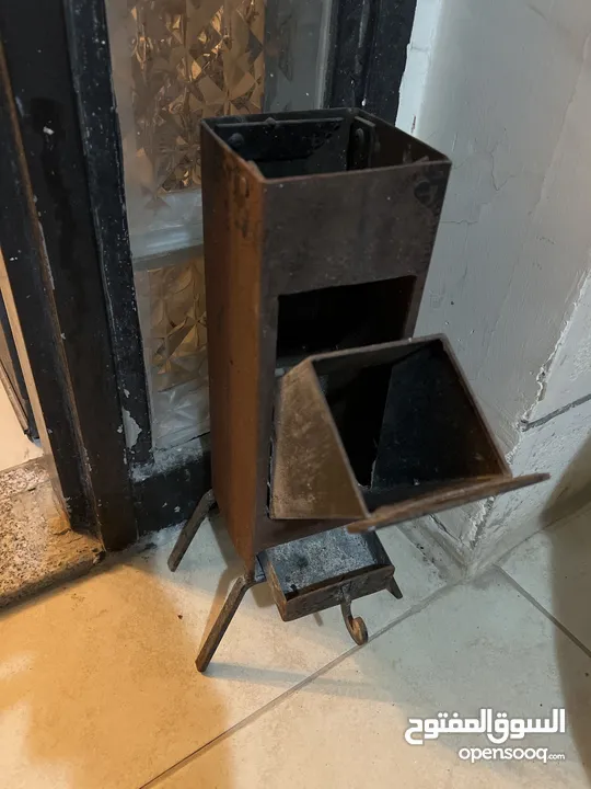 كانون حطب للصاجية او المشروبات الساخنة حديد صنع يدوي