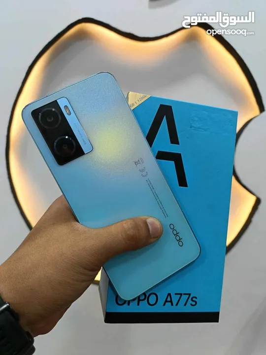 مستعمل ايام oppo A77s رام 16 جيجا 128 أغراضة والكرتونه الأصلية مكفول بالشركة متوفر توصيل