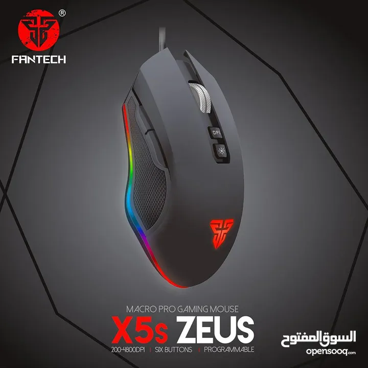 ماوس الألعاب ZEUS X5s MACRO PRO