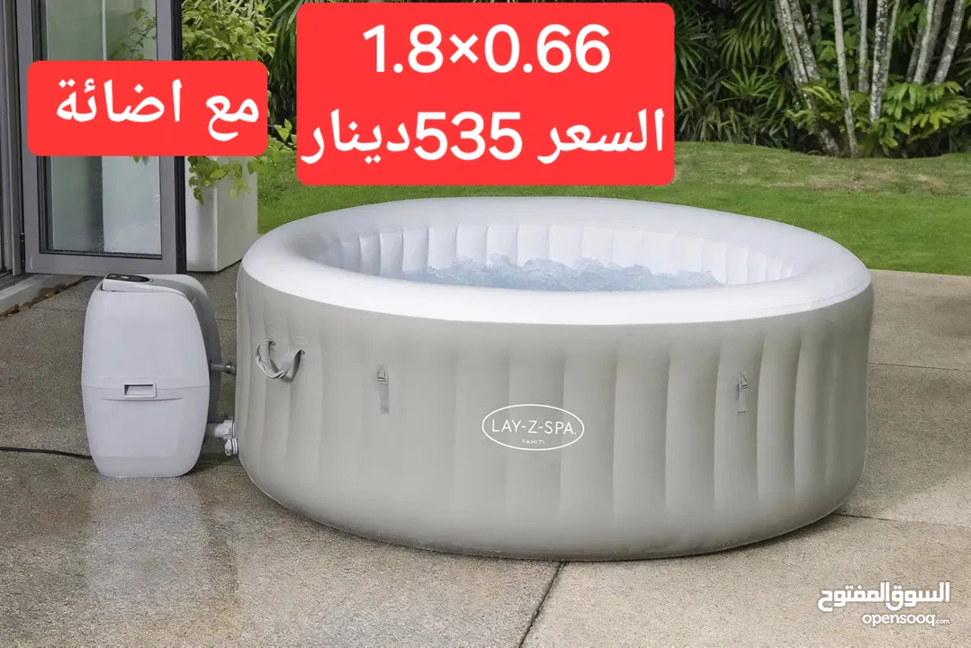 جاكوزي jacuzzi بعدة احجام اجمل جلسات الاسترخاء للمنازل ومراكز العلاج الطبيعي والتجميل
