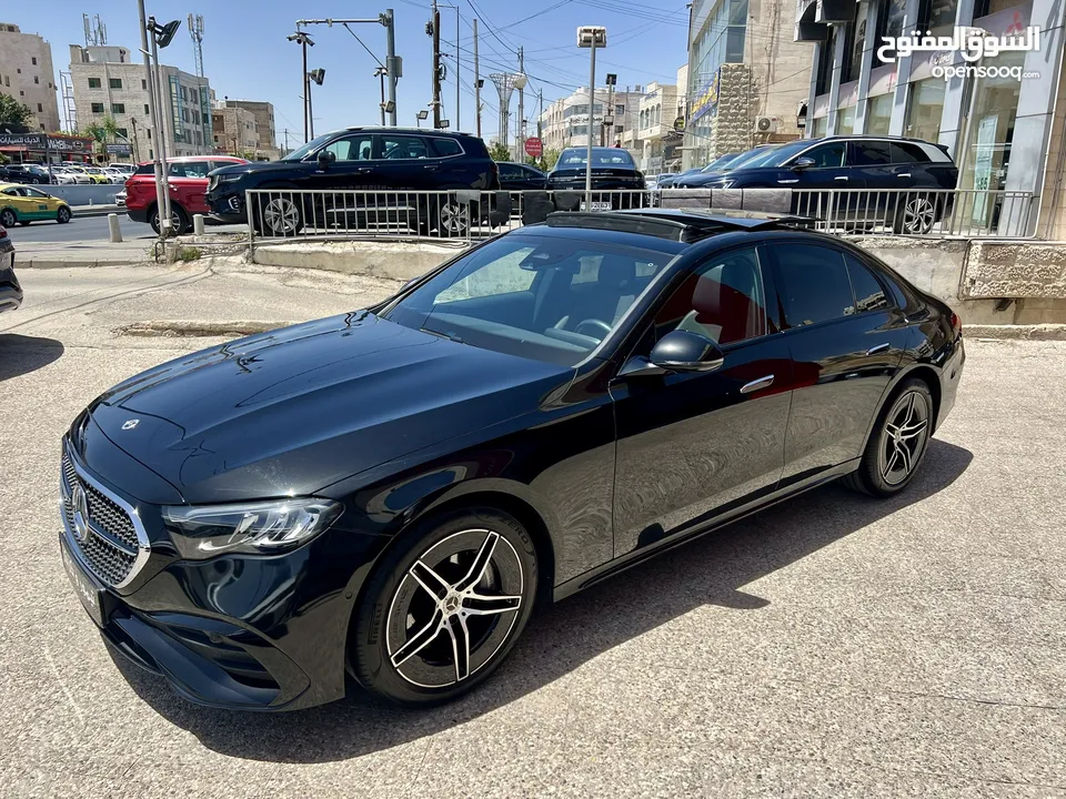 مرسيدس E200 AMG بانوراما كت اسود نايت 2024 الشكل الجديد وارد المانيا بحالة الزيرو مميزة