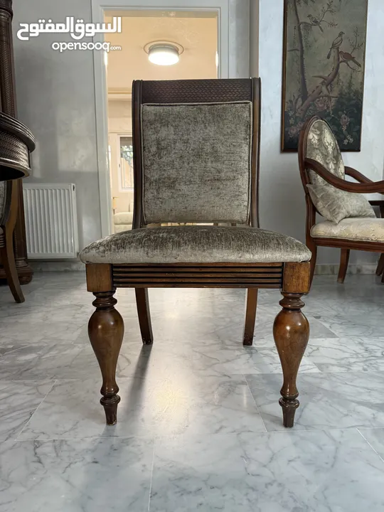 Elegant Dining Room Set, Couches, and Display Dresser