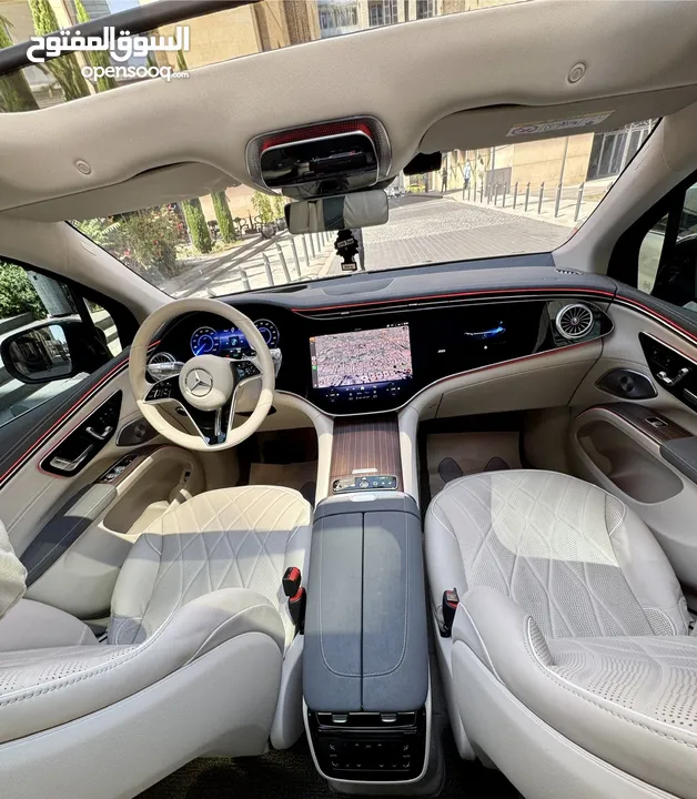 للبيع  مرسيدس MERCEDES EQS 580 SUV 4MATIC  موديل 2023  كهربائية بالكامل  7 مقاعد  فل كامل