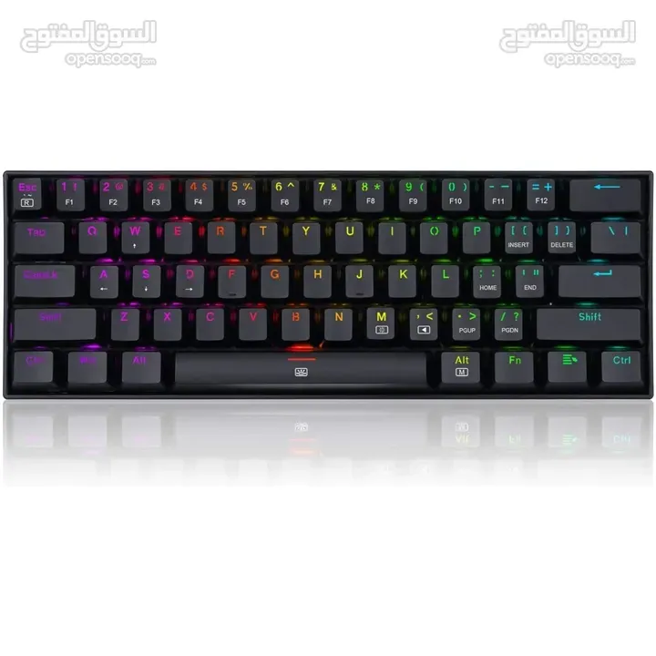 كيبورد ميكانيكي اصلي سلكي REDRAGON K630 DRAGONBORN USB WIRED KEYBOARD RED SWITCH 60%