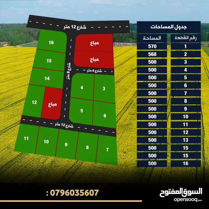 للبيع قطعة أرض 500 م دفعه واقساط النقيره منفعه مشتركه