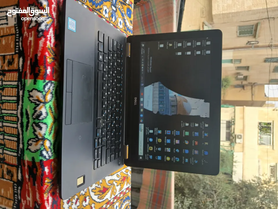 لاب توب معالج ديل i7 جيل g6  رام 16 ssd256 شاشة 14.1