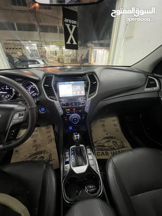 هونداااااي سنتافيه 2017 مطور 2000 ديزل اتوماتيك فل الفل اضافات بنورامااااااا لون ابيض ملوكي جب