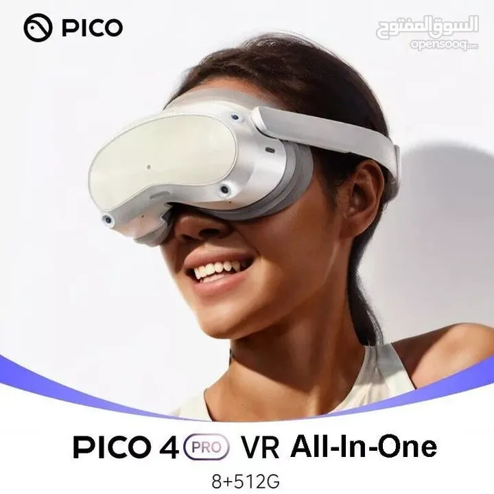 PICO 4 PRO Smart VR (XR) Headset 8GB+512GB FOV 105° 4K AR Headset Glasses