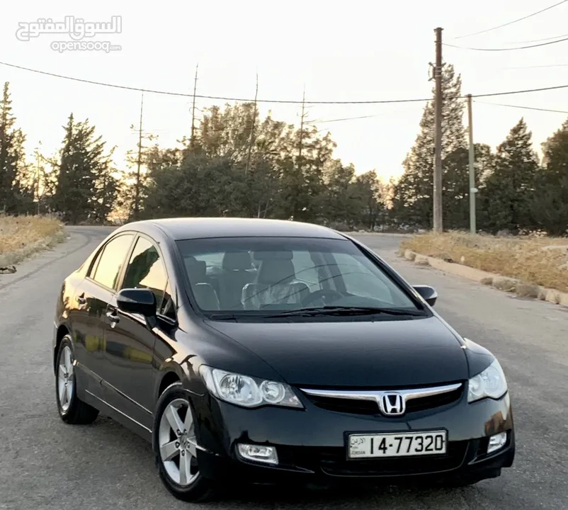 هوندا سيفيك 2008 فحص كامل صنف EXI لون اسود ملوكي بحالة الوكالة