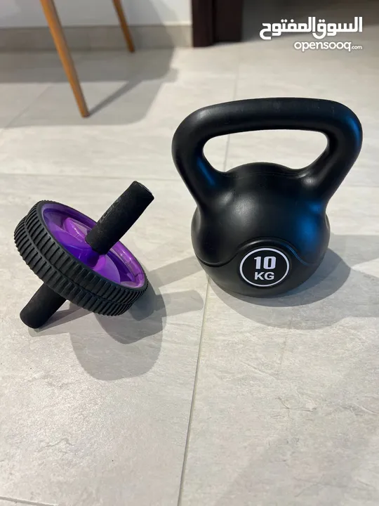 Kettlebell 10KG and Roller for Abs