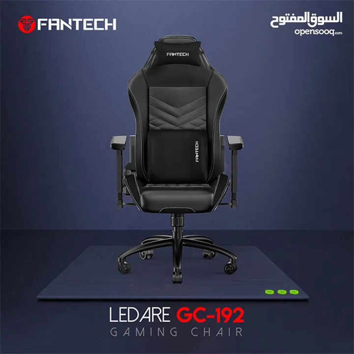 كرسي فانتيك جلد جديد FANTECH LEDARE GC192 GAMING CHAIR - BLACK