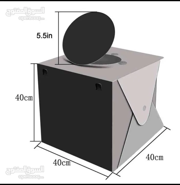 صندوق صور محمول LED Lightbox Photography 40 x 40 cm