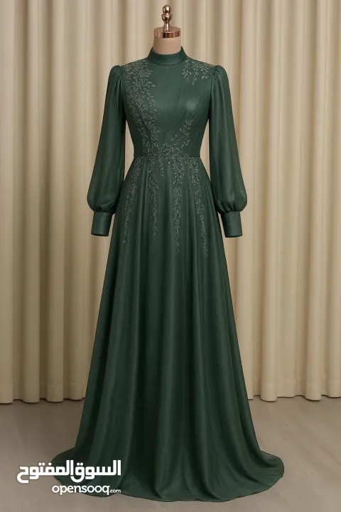 فساتين للمناسبات للمحجبات يوجد الوان وعدة مقاسات