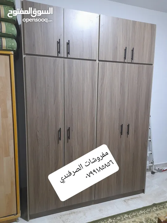 خزائن ملابس خشب لامنيت 18م الون حسب الطلب جميع المقاسات كفاله 5سنوات
