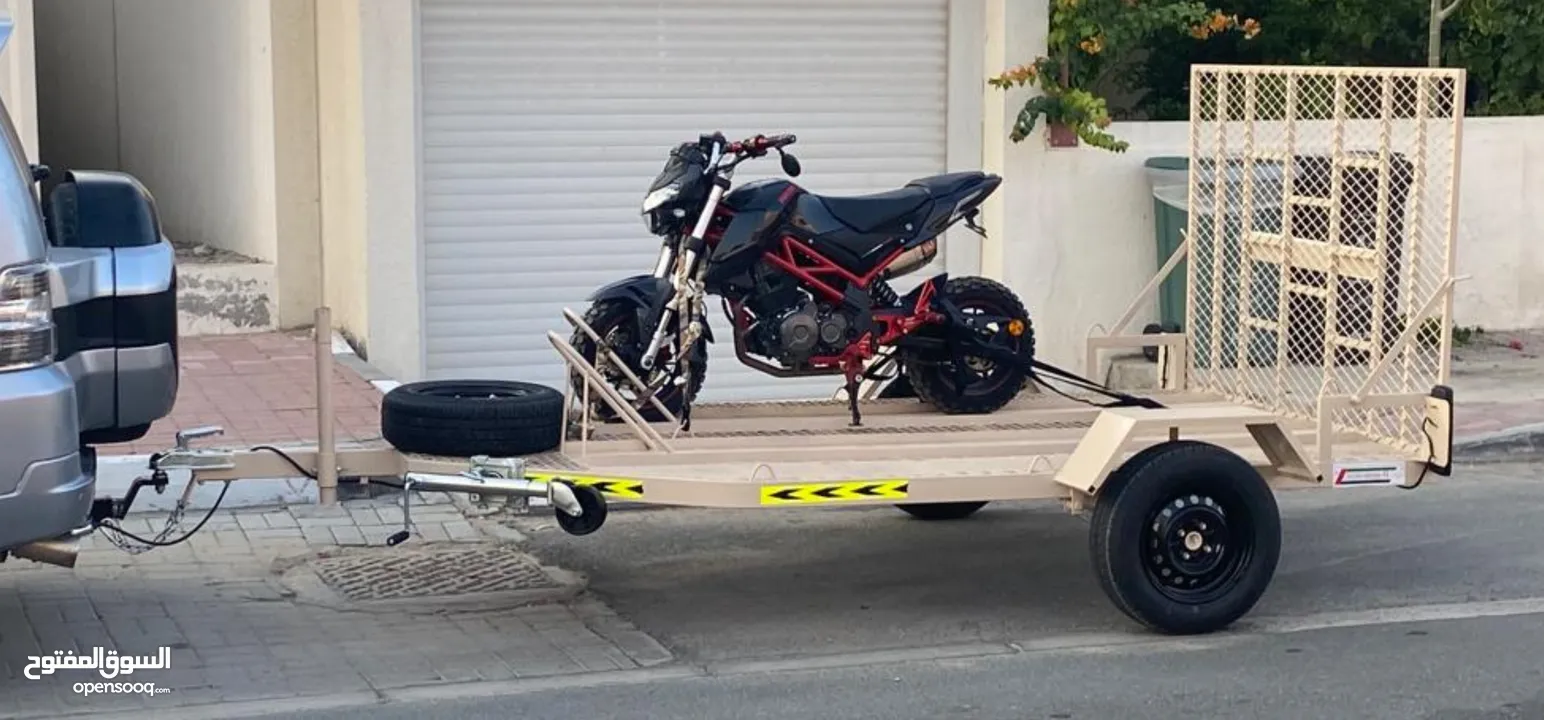 hydraulic motorcycle trailer