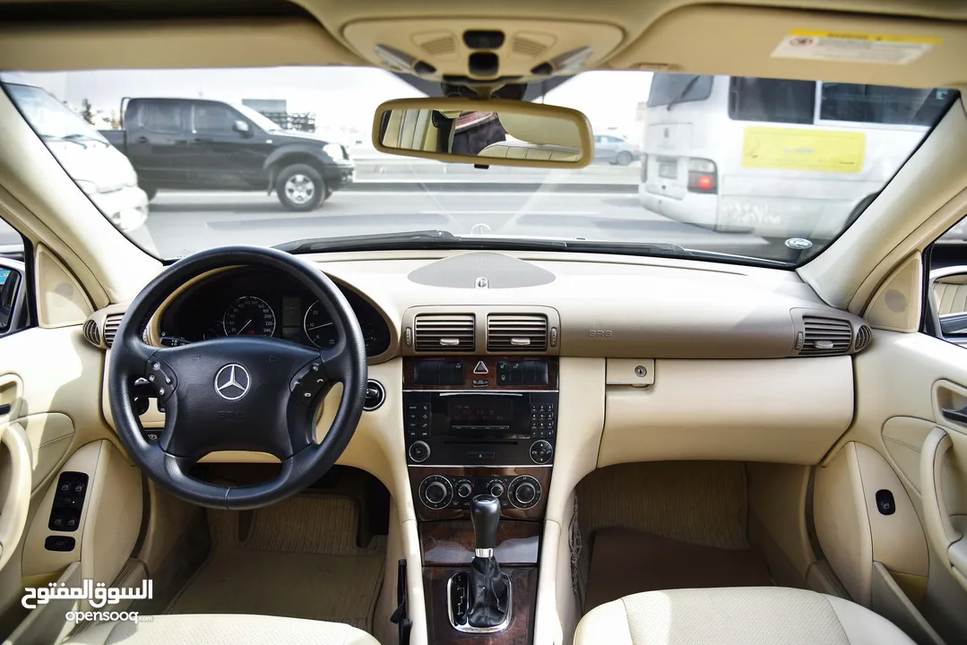 مرسيدس سي كلاس 200 بحالة الشركة Mercedes C200 Kompressor 2005