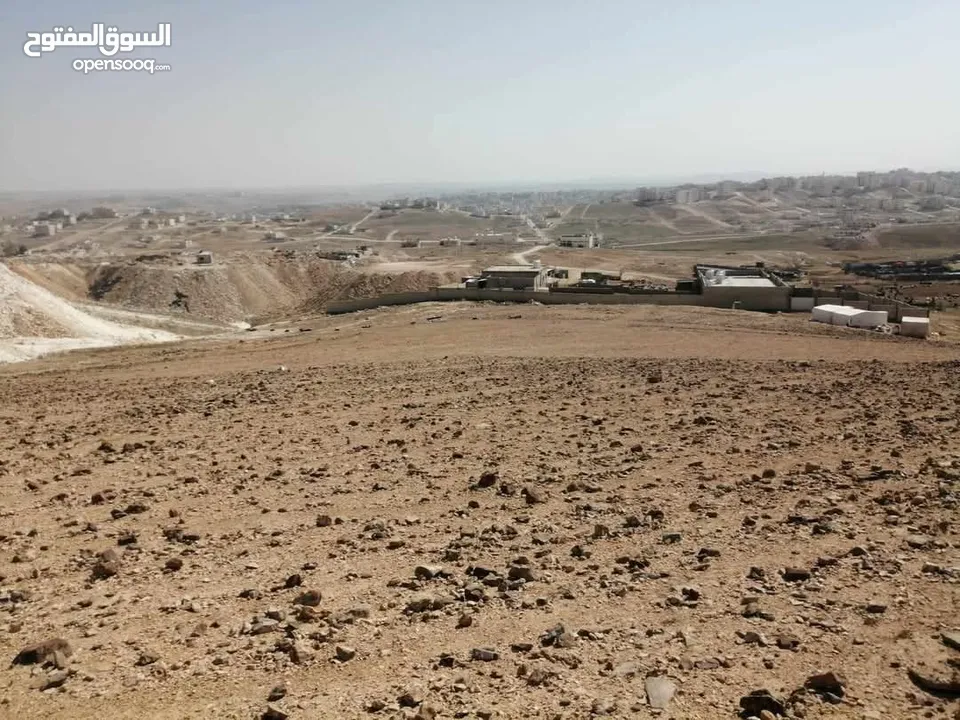 للبيع ارض الزرقاء الجديدة البتراوي الجنوبي  بجانب معامل الطوب   باعلى نقطة بالمن