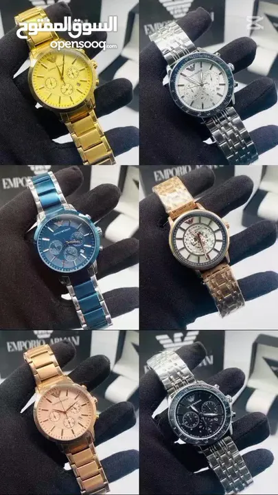 Emporio armani امبوريوم ارماني بطارية  ساعات شبابية فخمه