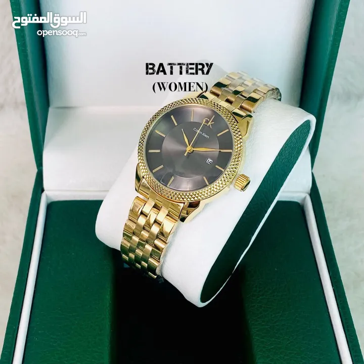 ساعة رجالية ونسائية من ماركات عالمية مختلفة  Rolex // Tissot // kalvin klein // cartier //  cucci