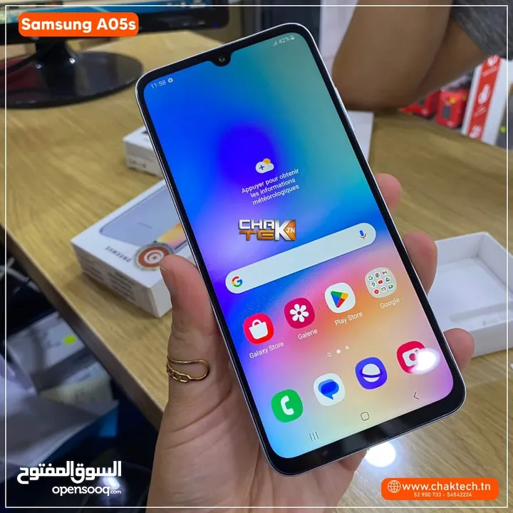 مشغل ايام Samsung A05s رام 8 جيجا 64 بدون كرتونه هدية كفر ولزقة وشاحن الاصلي متوفر توصيل