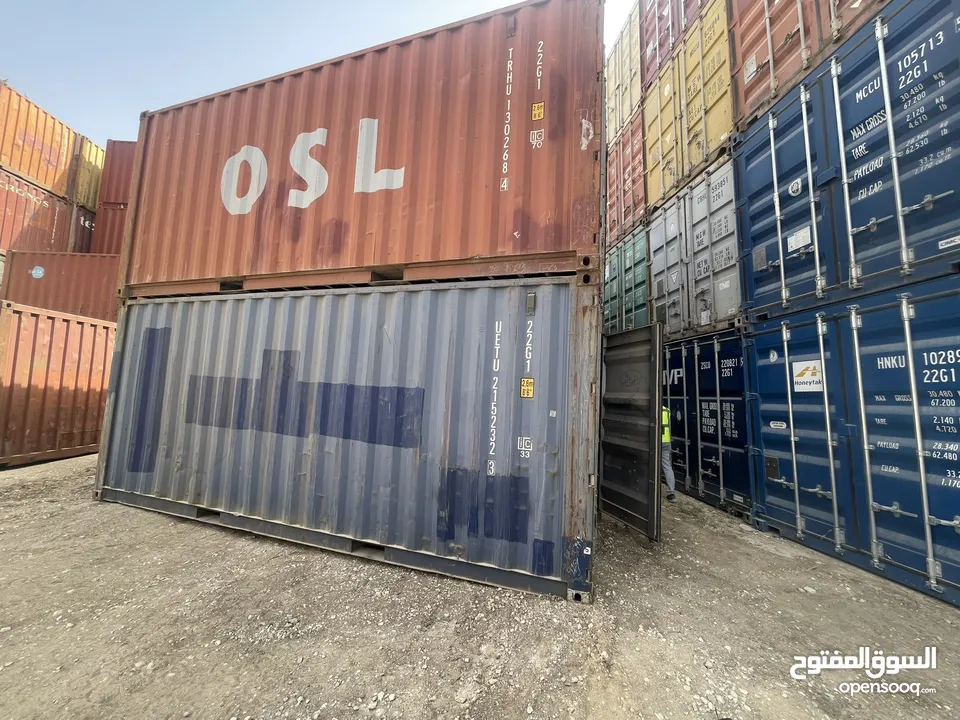 حاويات(‏container)20 +40 قدم للبيع مجمرك  وغير مجمرك و عالي وستاندر وحاويات مبردة ******************