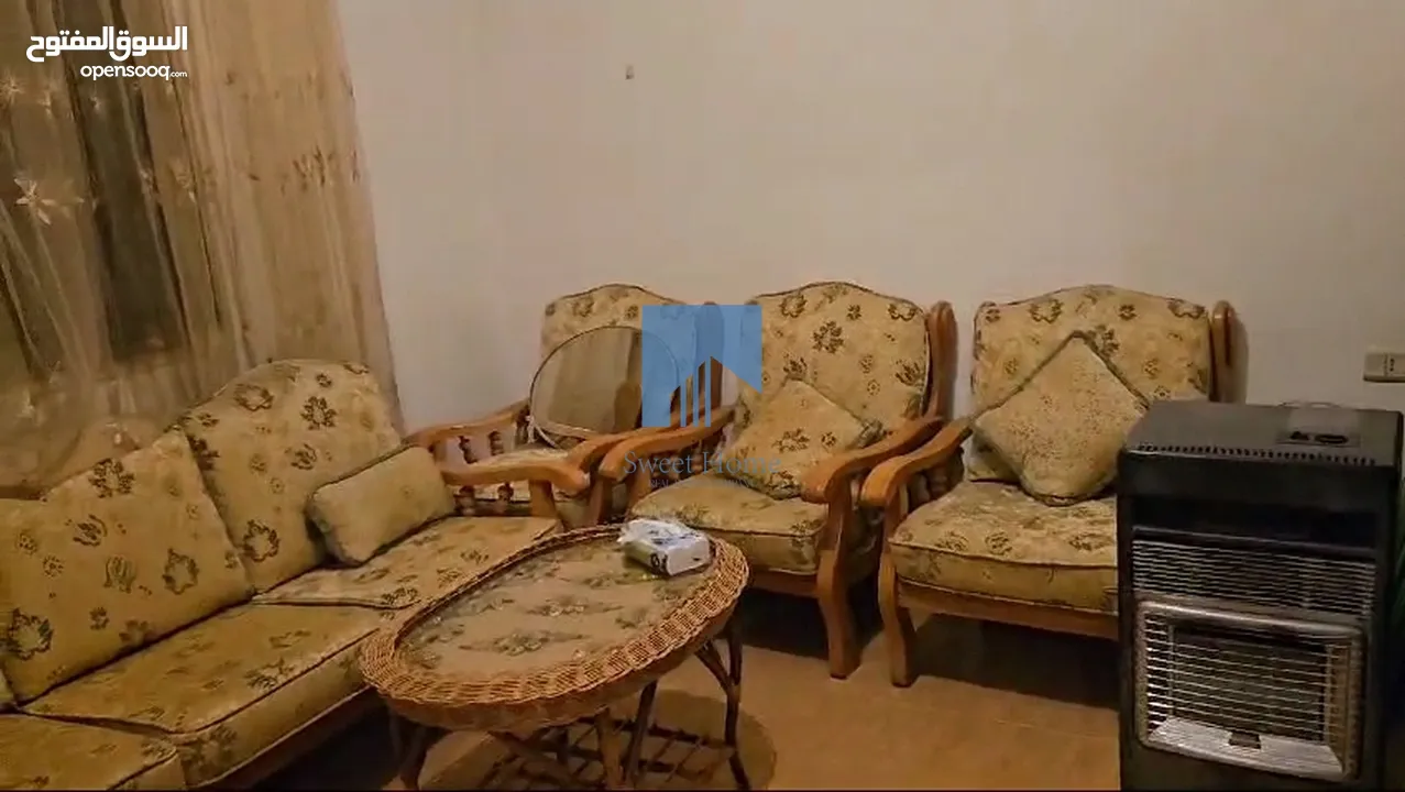 شقة أرضية مميزة للبيع في أم السماق 150م مع ترس امامي 15م تشطيب سوبر ديلوكس بسعر مغري