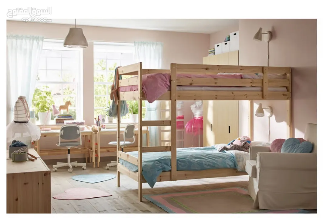 تخت للبيع طابقين (Punk Bed) من ايكيا - بحالة ممتازة